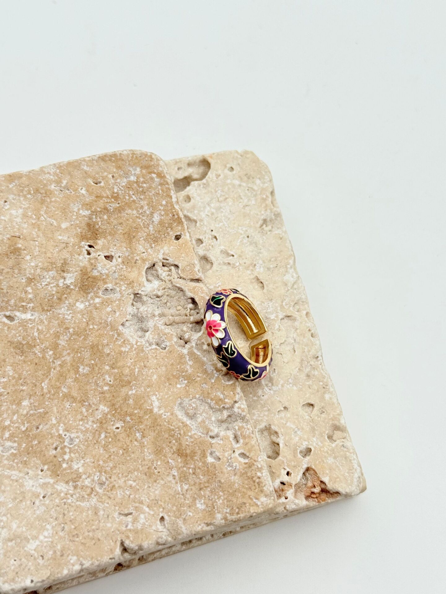 Stahl-Emaille-Ring // RING-1905