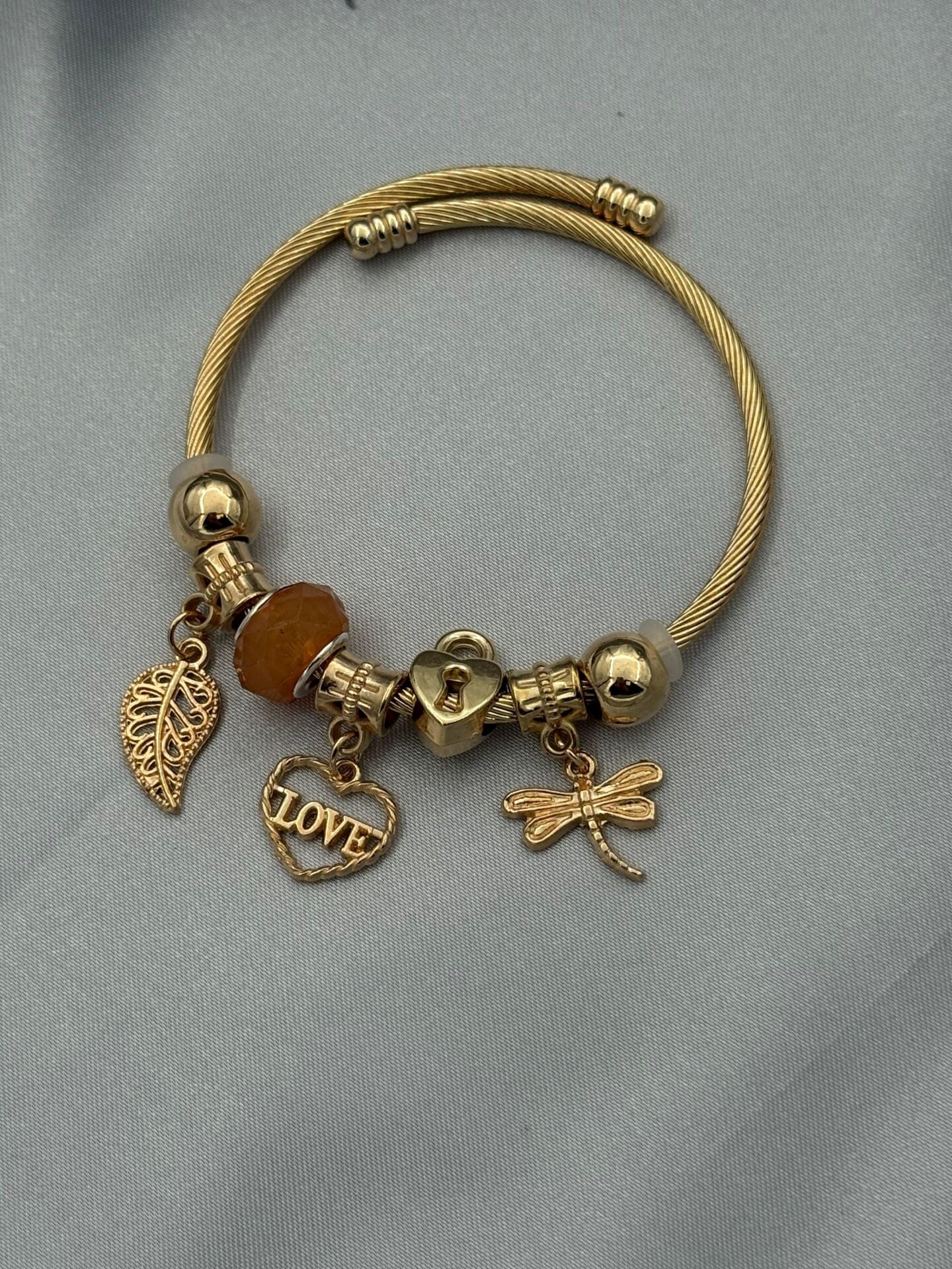 Çelik Gold PNDR Bileklik // PANDORA-1045