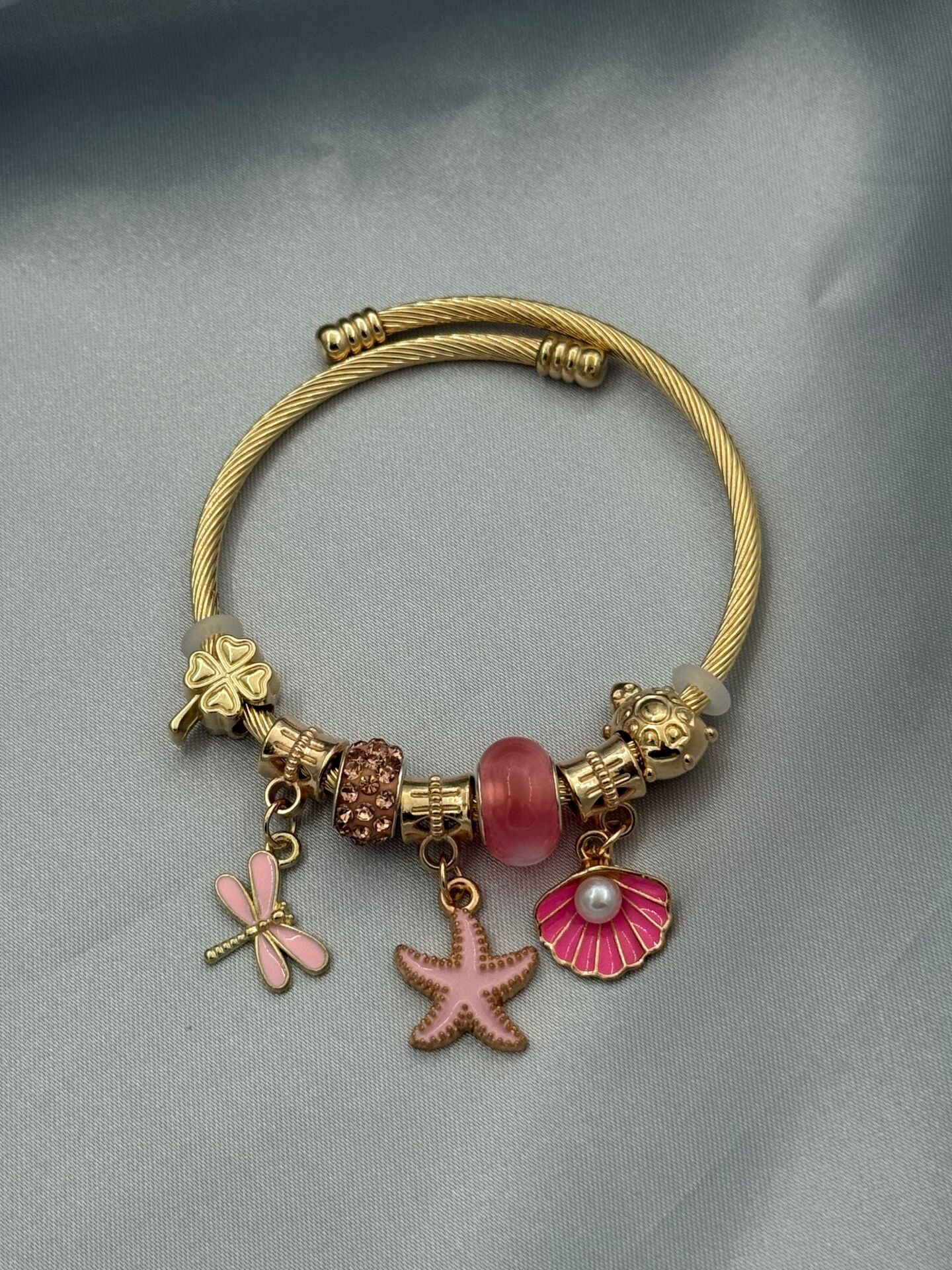 Çelik Gold PNDR Bileklik // PANDORA-1049