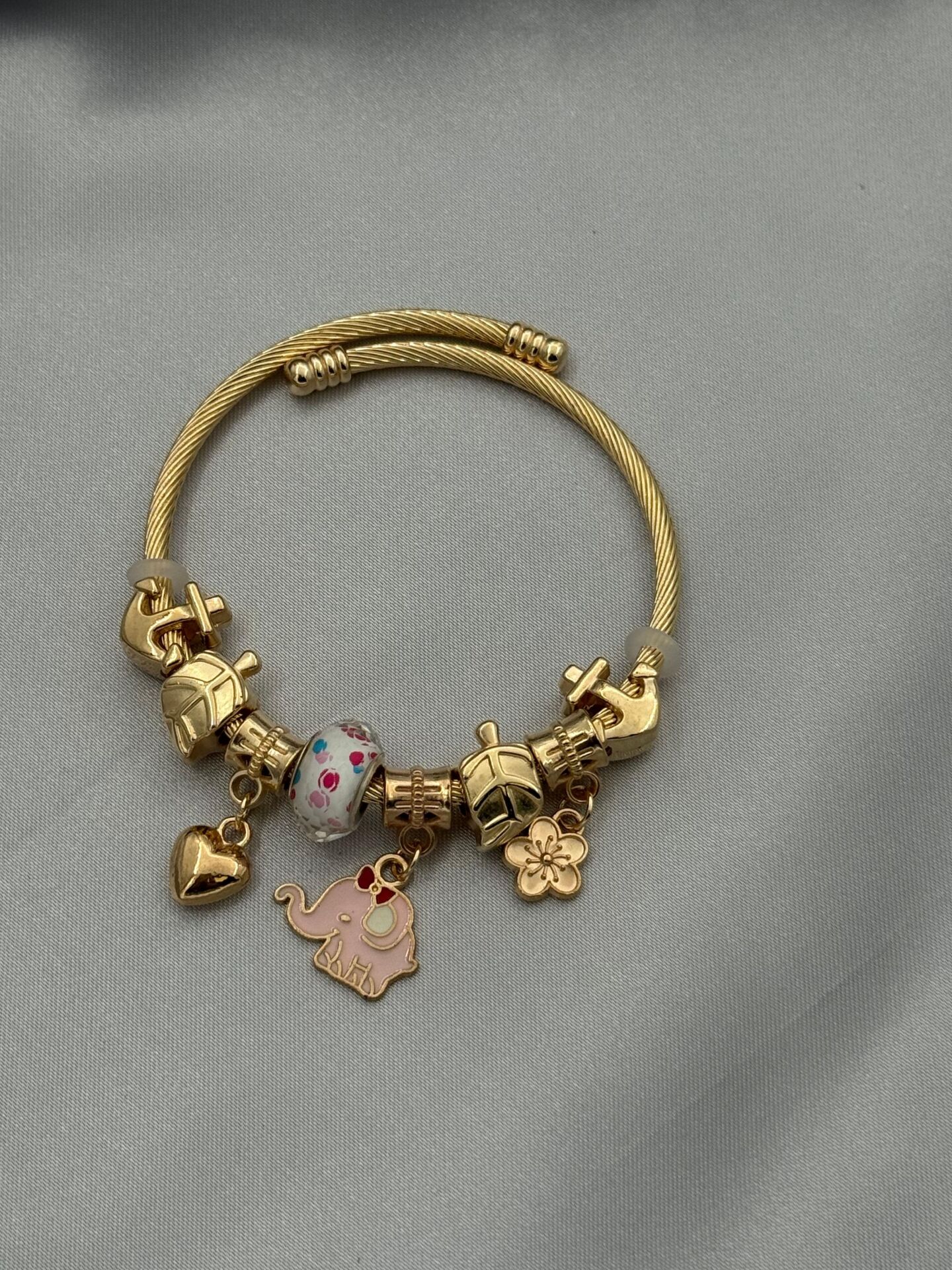Çelik Gold PNDR Bileklik // PANDORA-1056