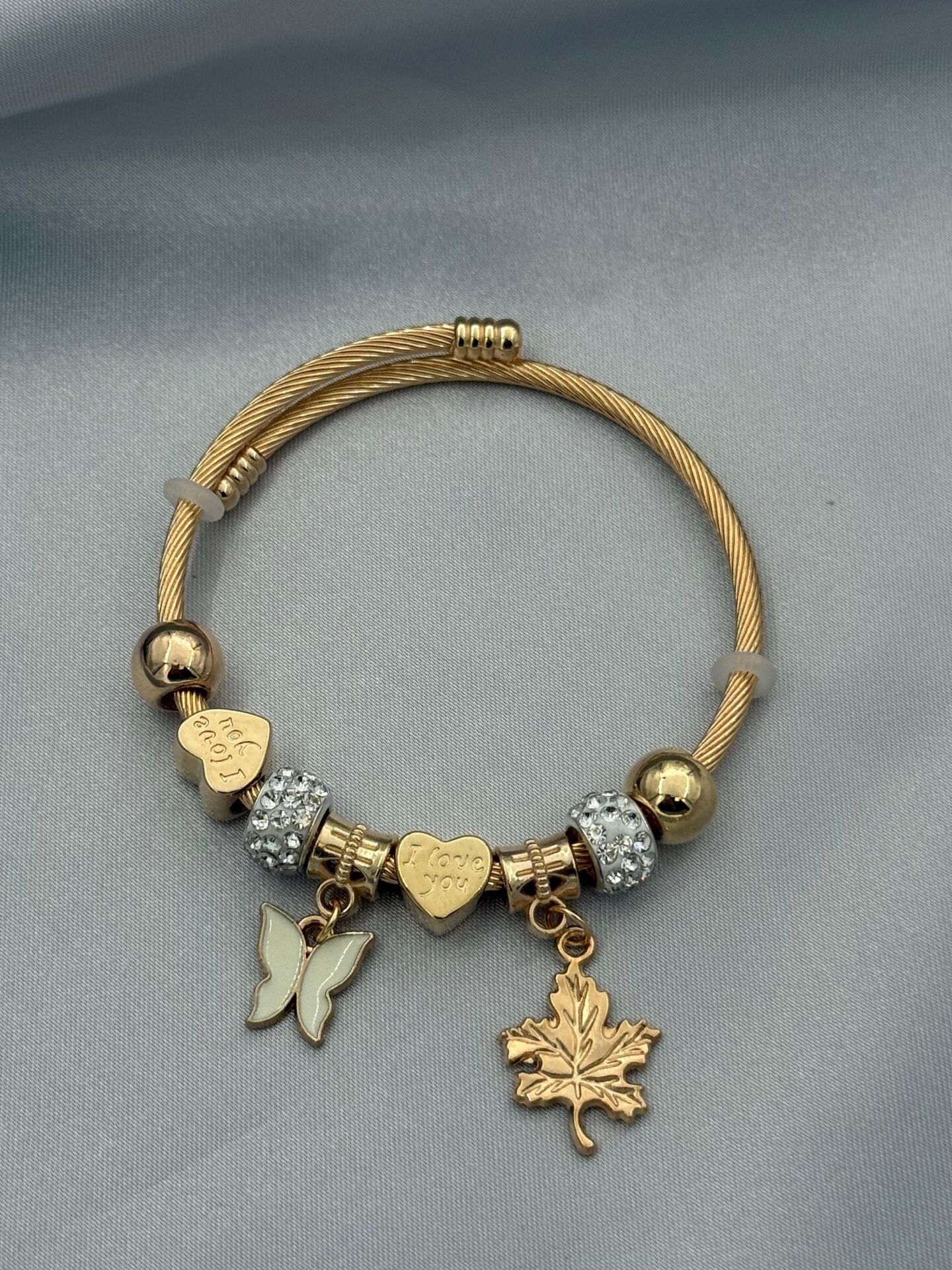 Çelik Gold PNDR Bileklik // PANDORA-1062