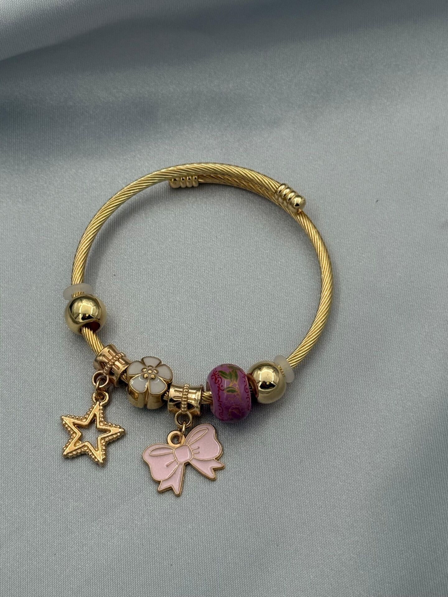 Çelik Gold PNDR Bileklik // PANDORA-1064