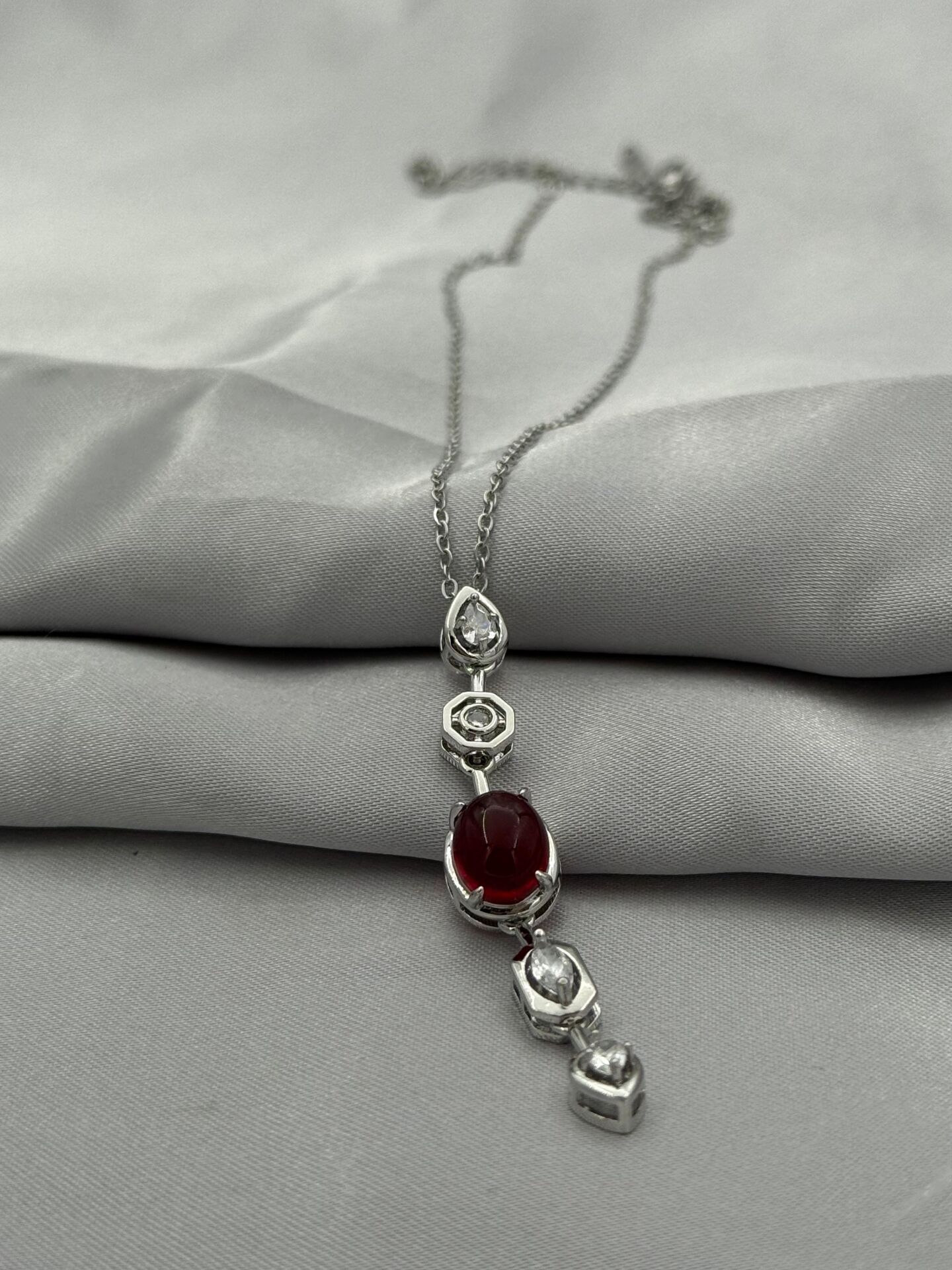 Steel Y Necklace // NECKLACE-5377