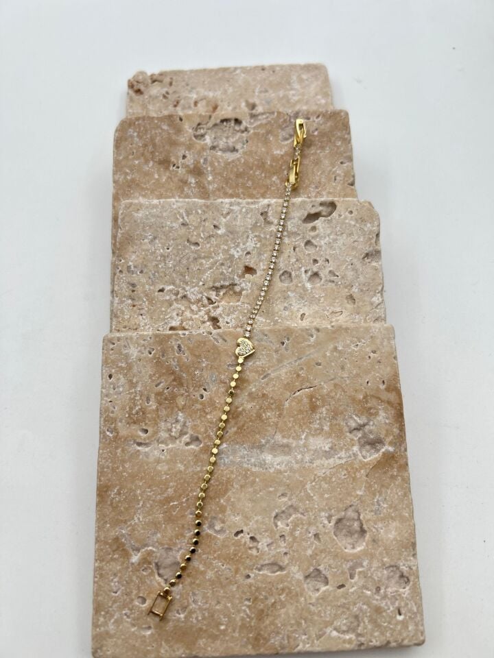 Çelik Ezme Modelli Su Yolu Bileklik // BILEK-6301