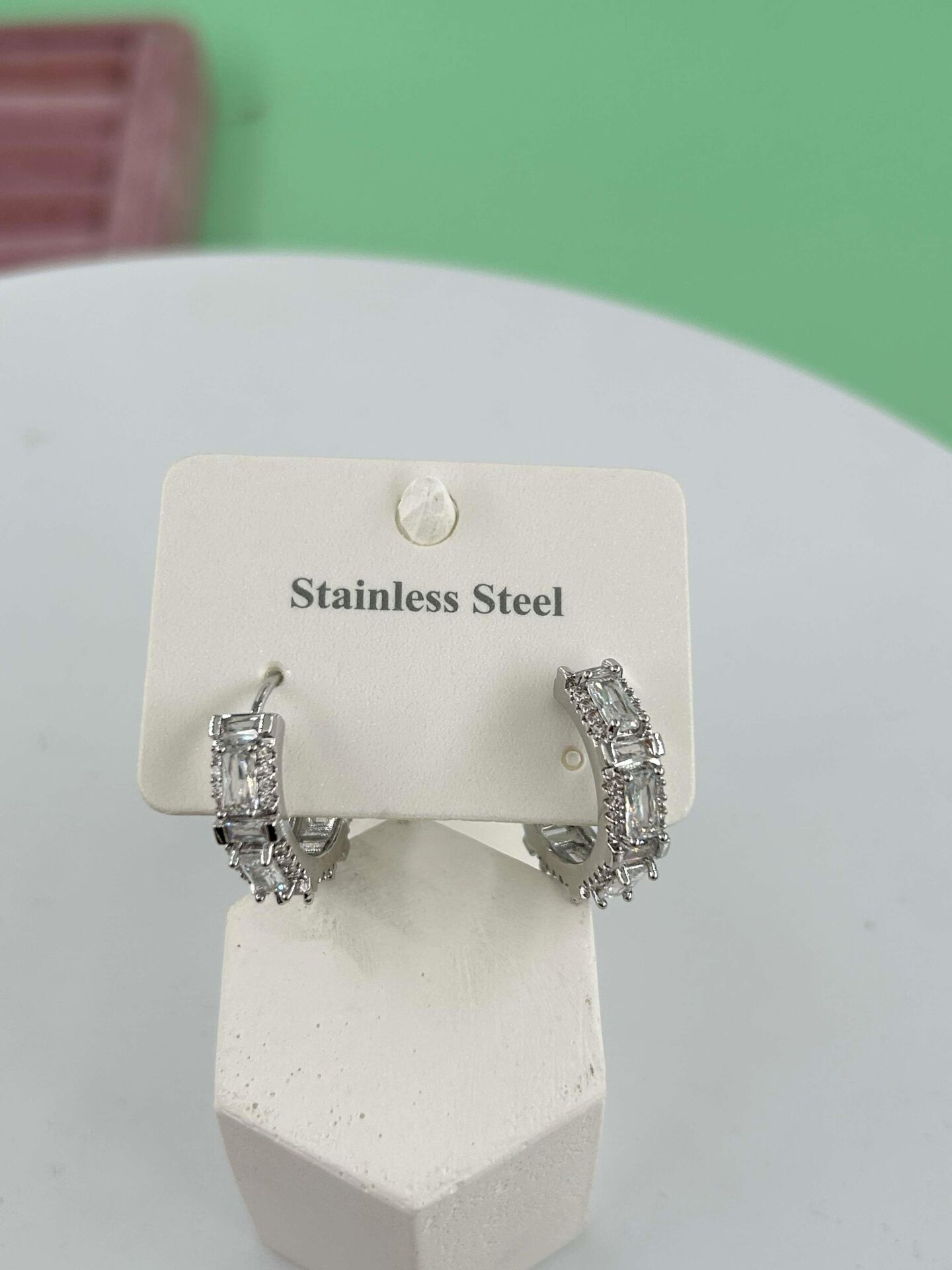 Çelik Silver Küpe// KÜPE-3265