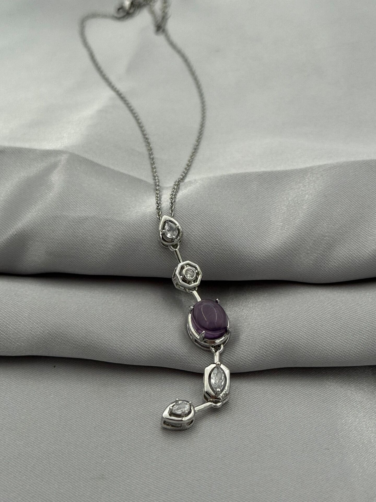 Steel Y Necklace // NECKLACE-5378