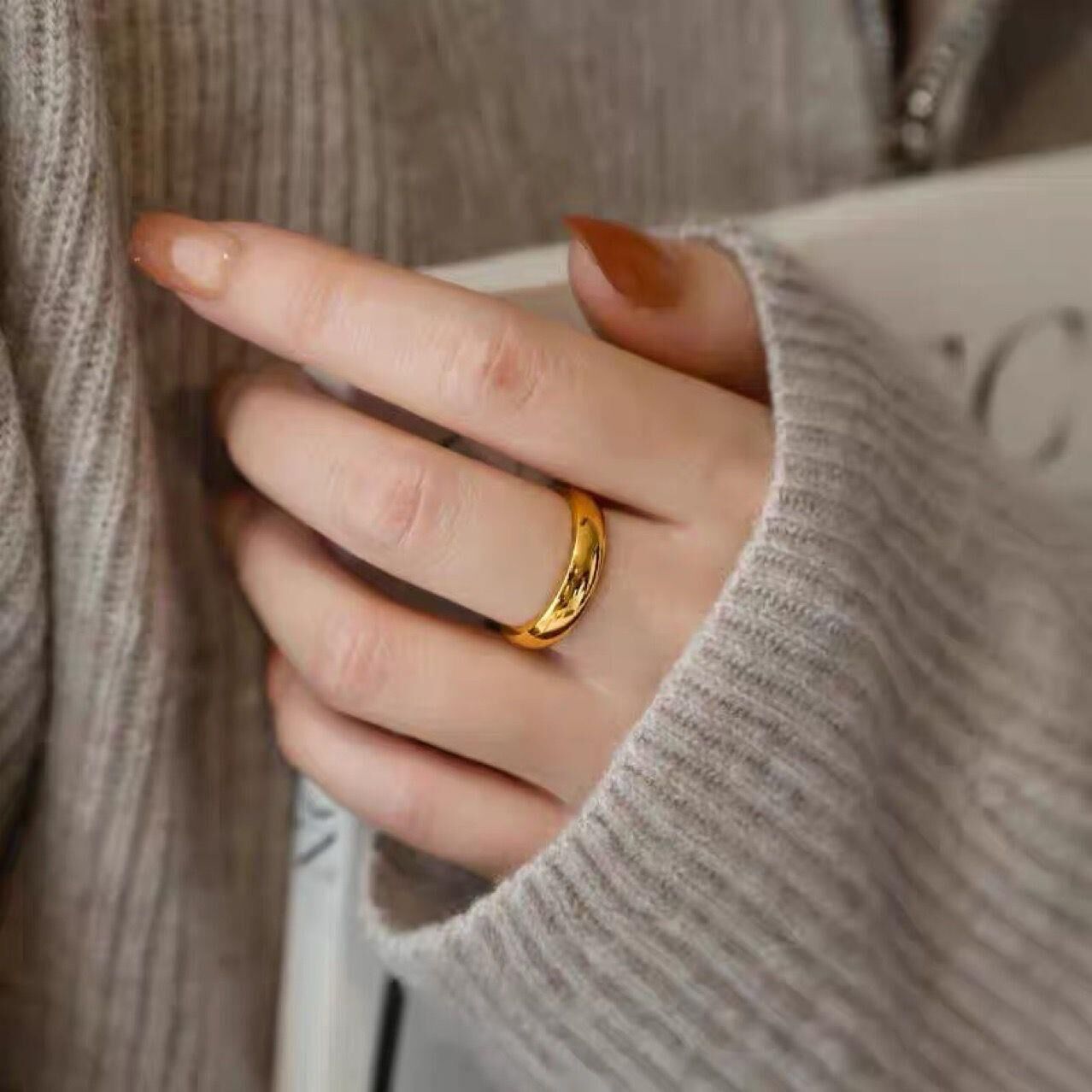 Steel Wedding Ring No: 18 // RING-1750