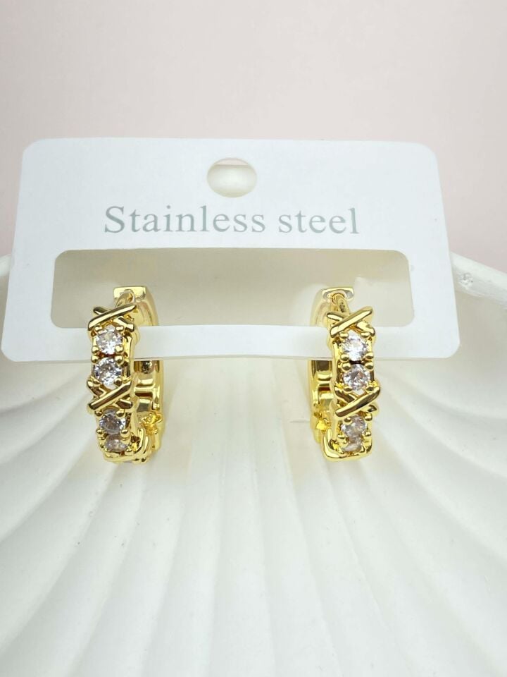 Steel X Earring // EARRING-2316