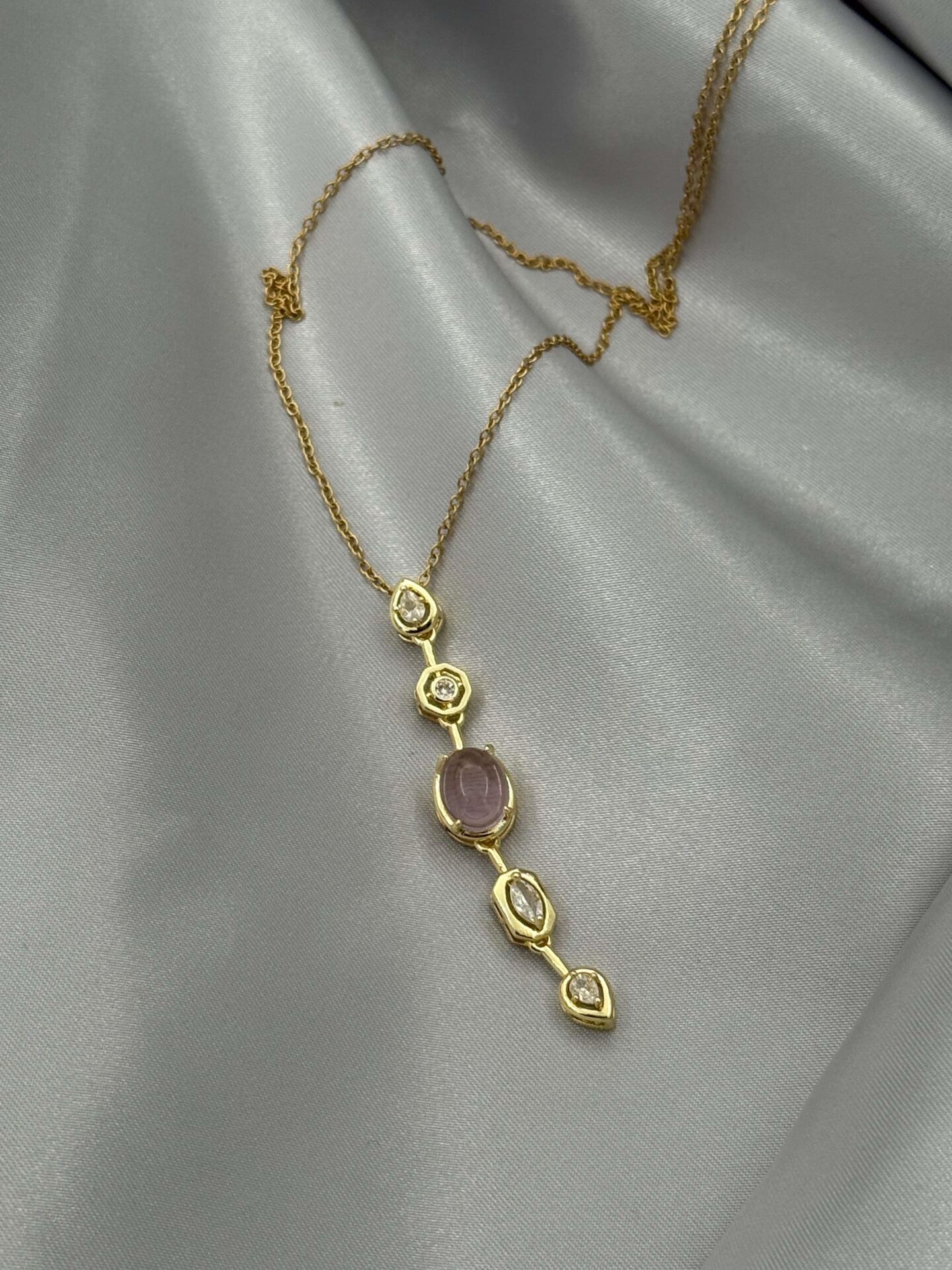 Stahl Y Halskette 45cm // NECKLACE-4823