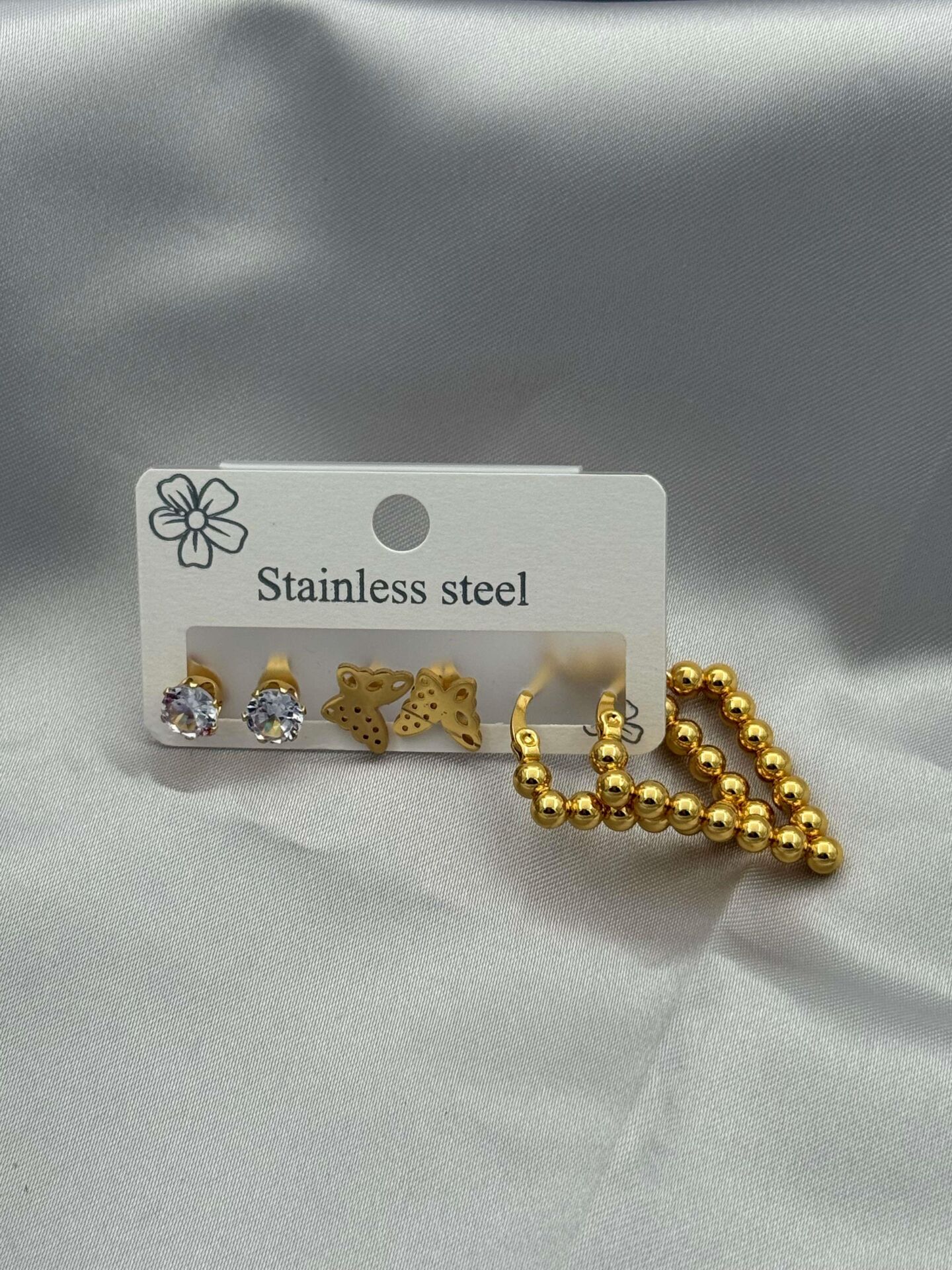 Steel Set Earring // EARRINGS-3549