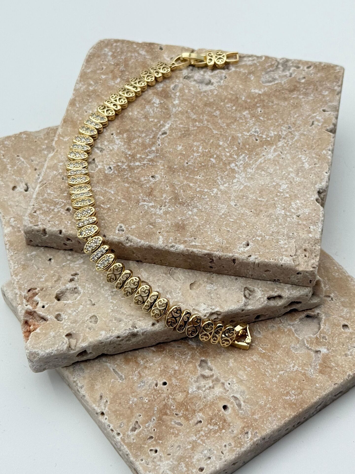 14K CM Bileklik // BILEK-5827