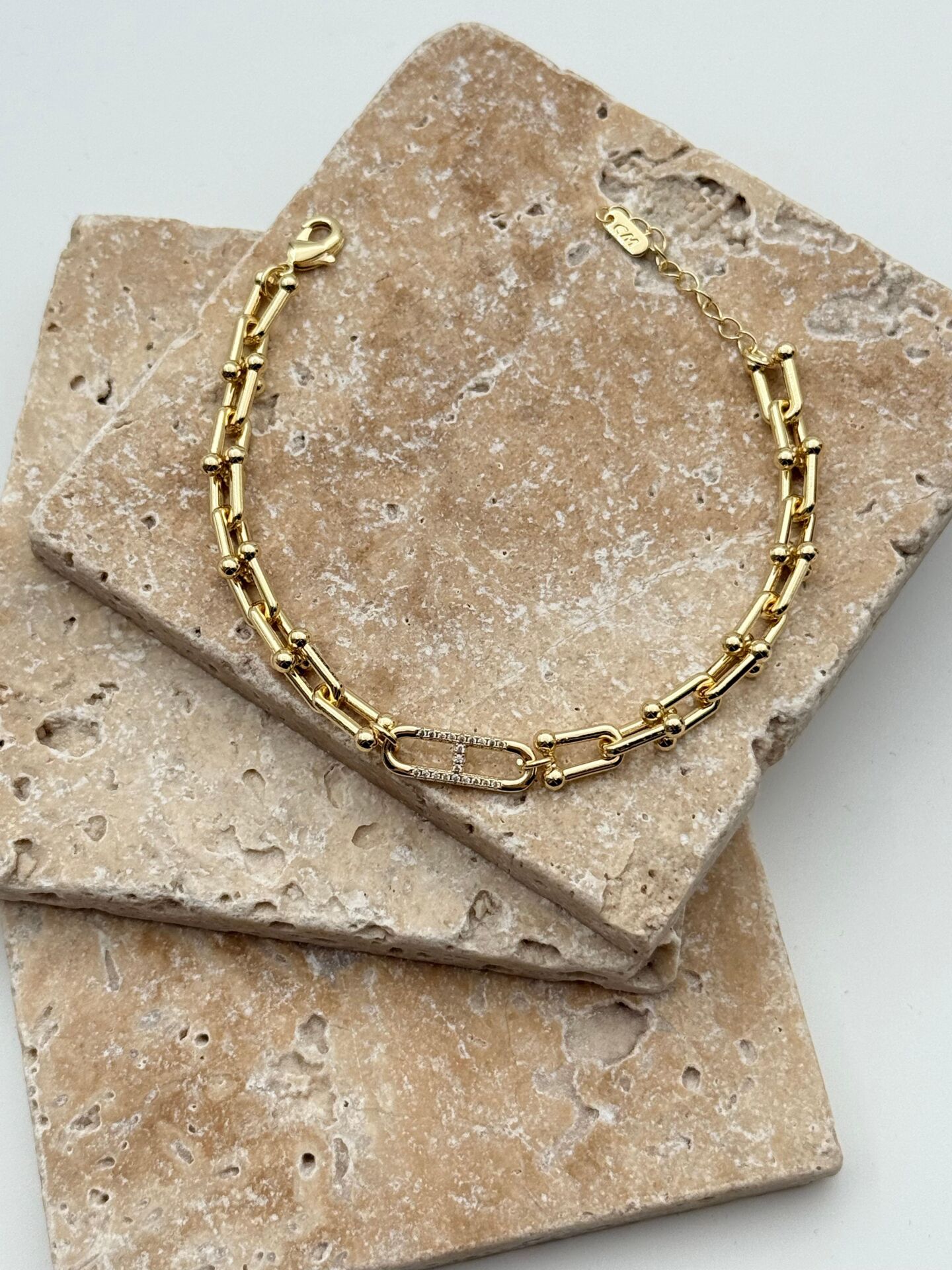 14K CM Bileklik // BILEK-5839