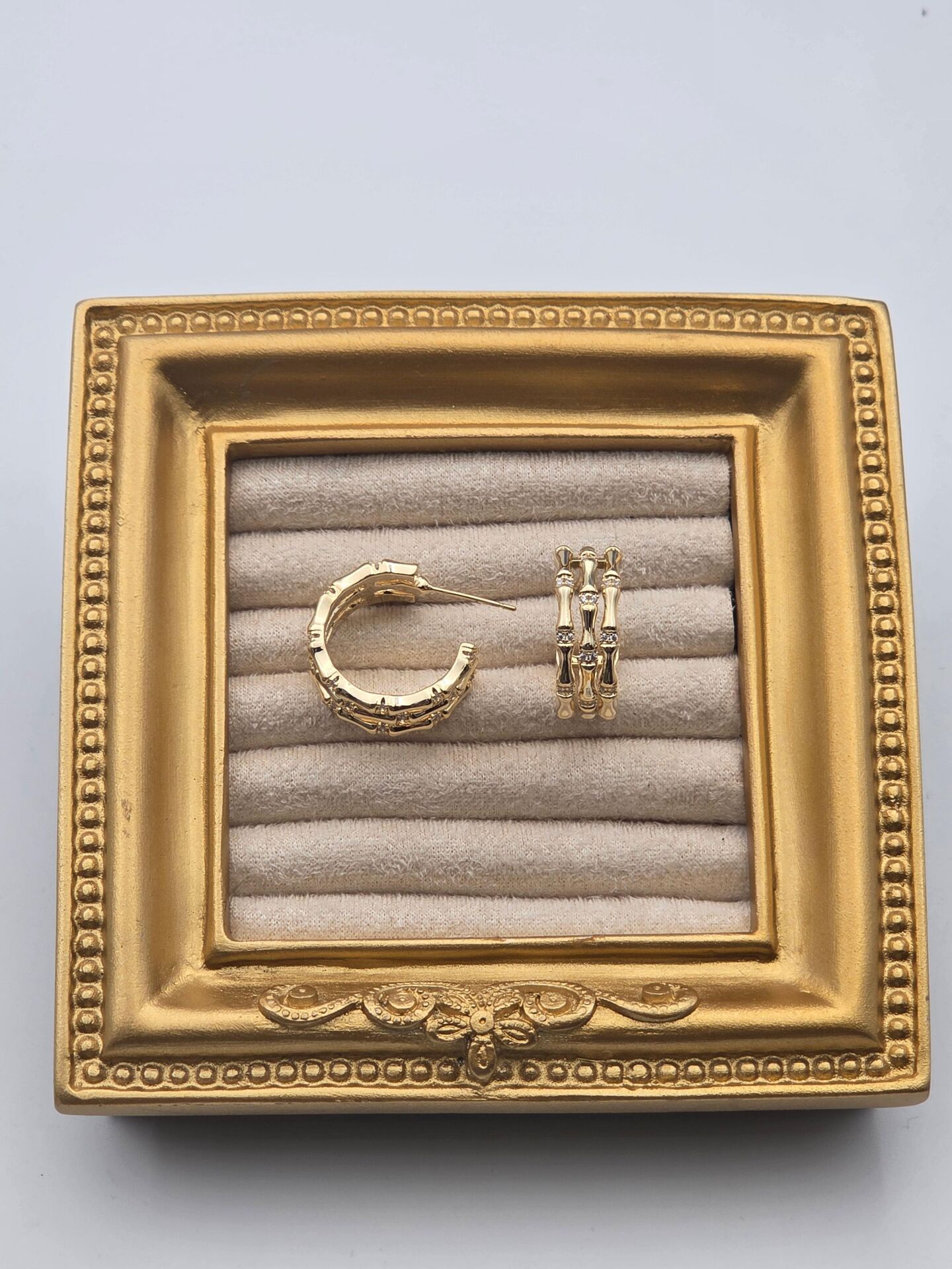 Zirkon Taşlı Rodyum Kaplama Küpe // ITHAL-3248