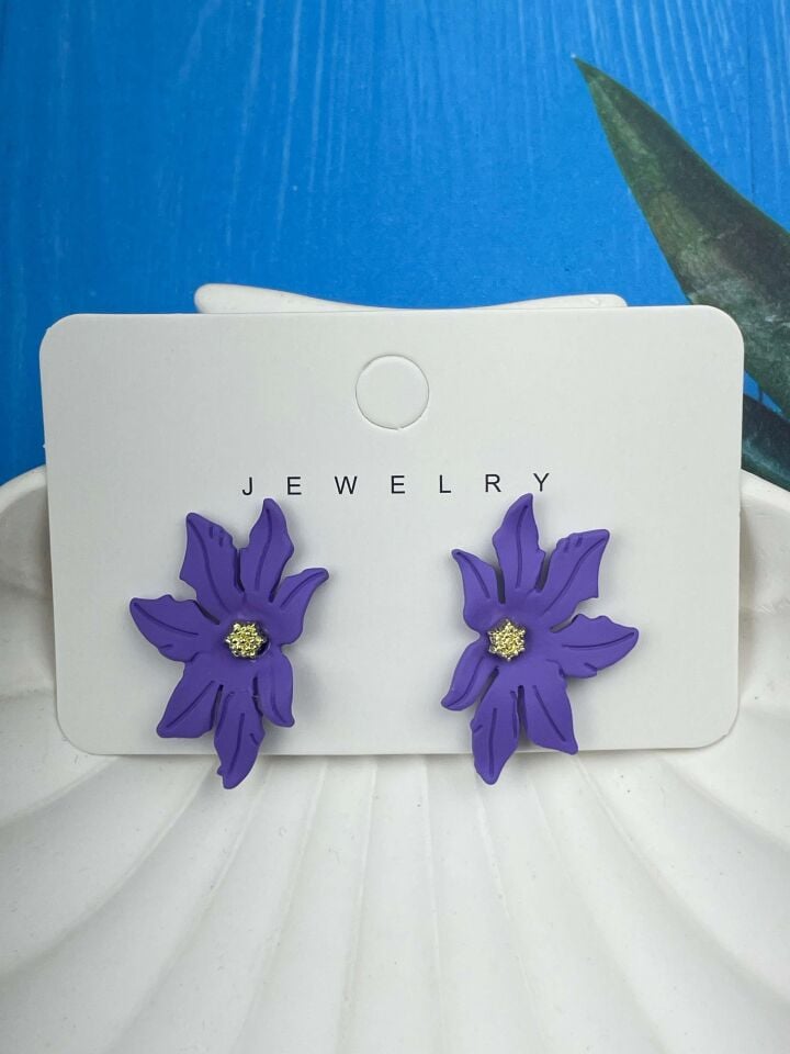 VIP Colorful Flower Earrings // IMPORT-2083
