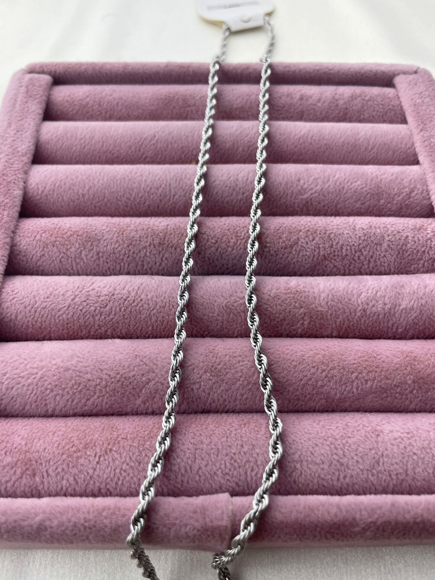 Çelik Silver Halat Zincir 3mm (60cm)