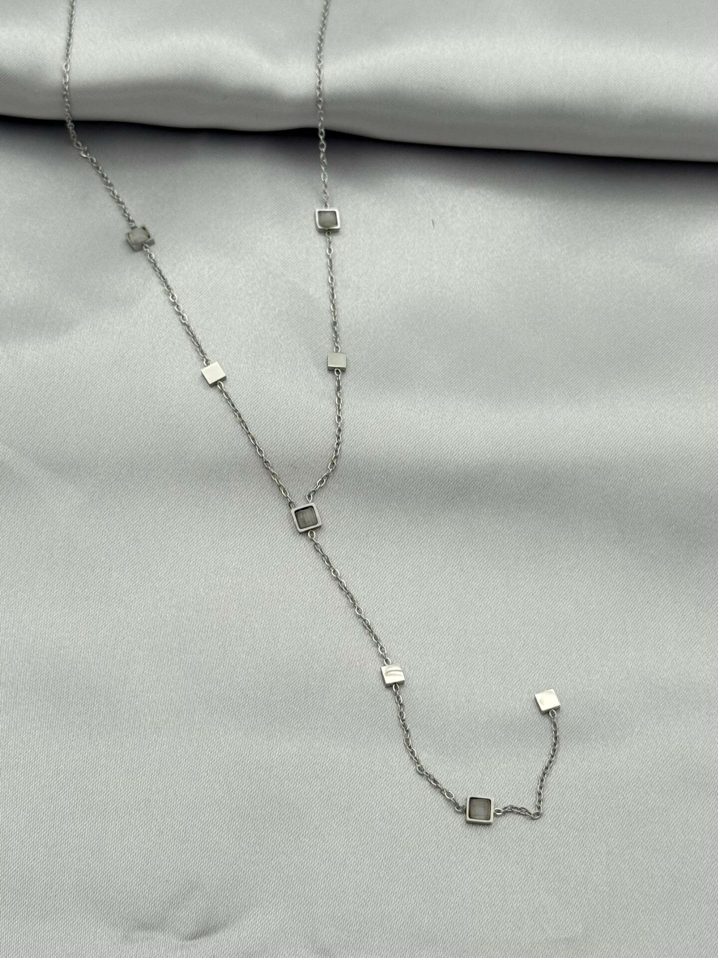 Steel Y Necklace 45cm // NECKLACE-4951