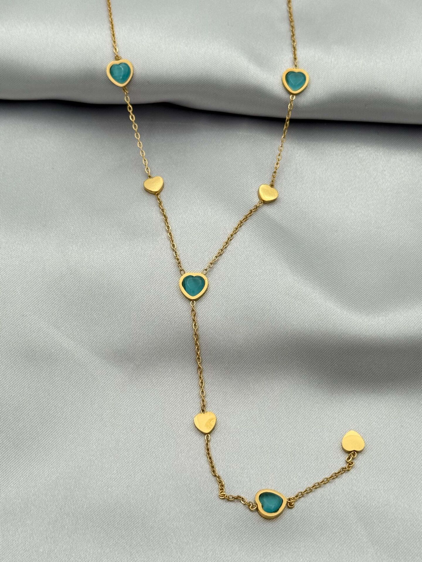 Steel Y Necklace 45cm // NECKLACE-4955