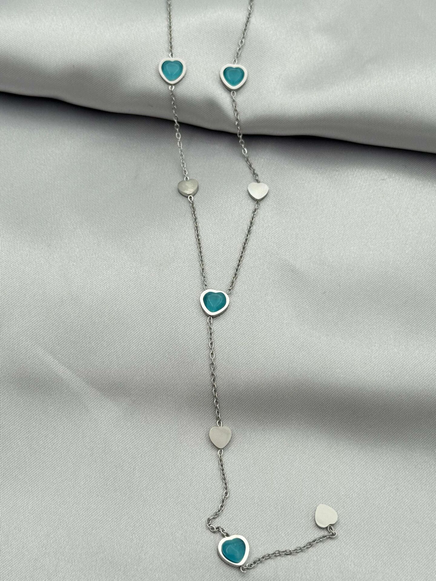 Steel Y Necklace 45cm // NECKLACE-4959