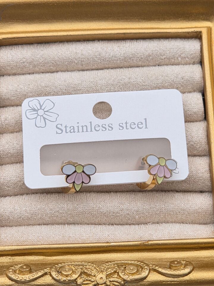 Cerrahi Çelik Çocuk Küpesi // KÜPE-4008