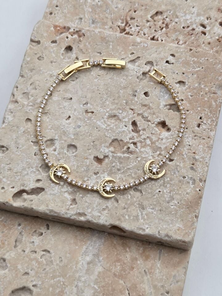 Çelik Motifli Su Yolu Bileklik // BILEK-6395