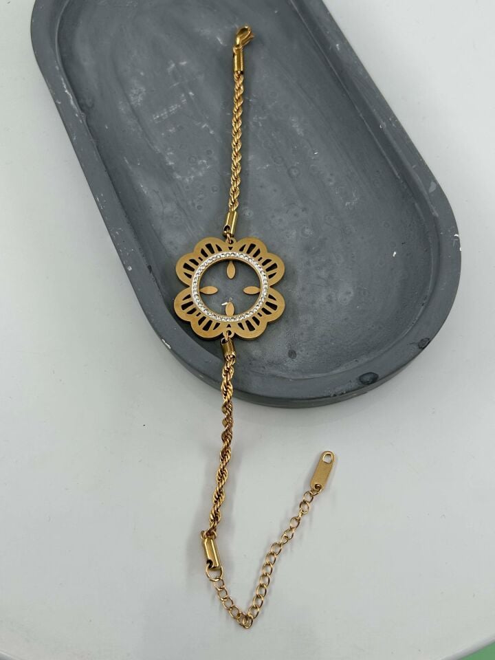 Steel Quarter Bracelet // BILEK-4795