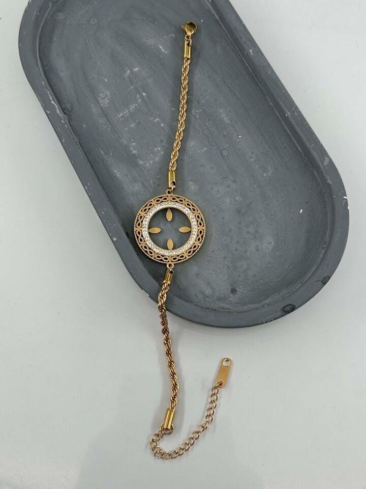 Steel Quarter Bracelet // BILEK-4796