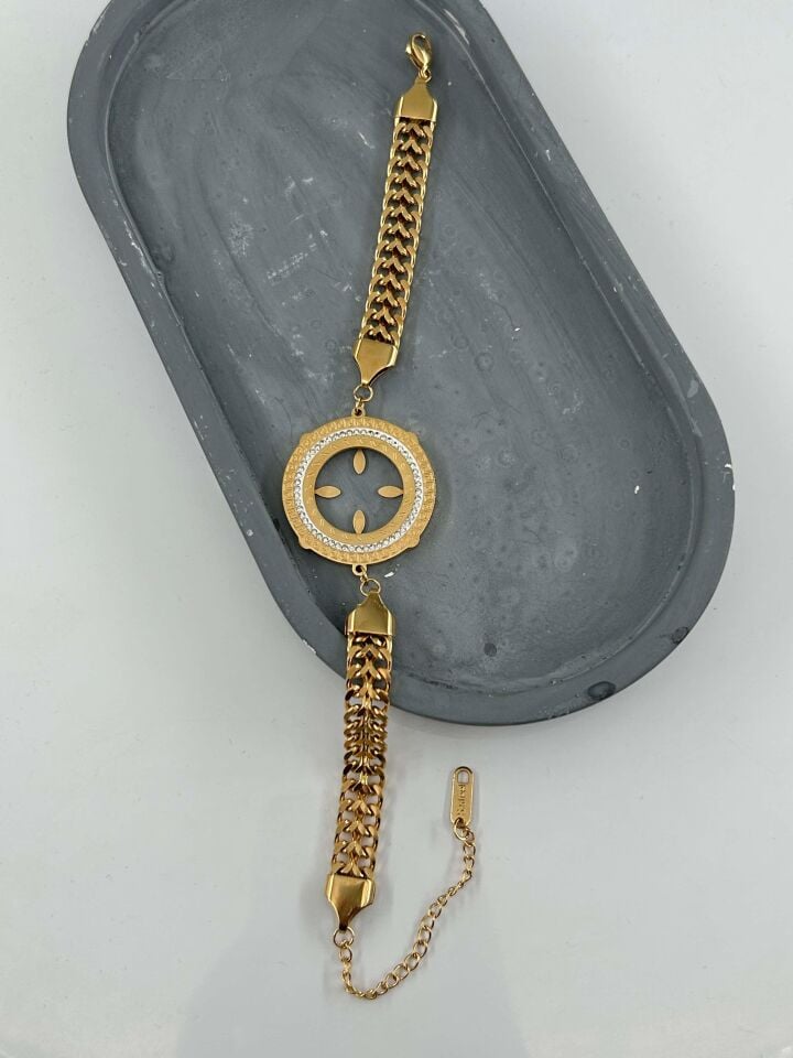 Steel Quarter Bracelet // BILEK-4797