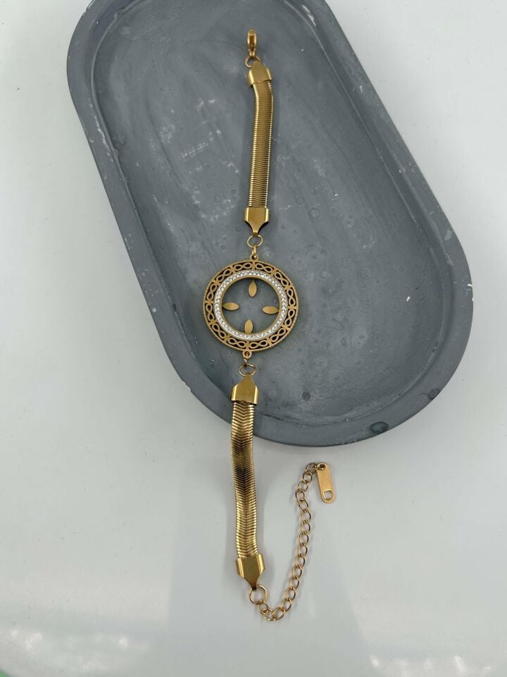 Steel Quarter Bracelet // BILEK-4801