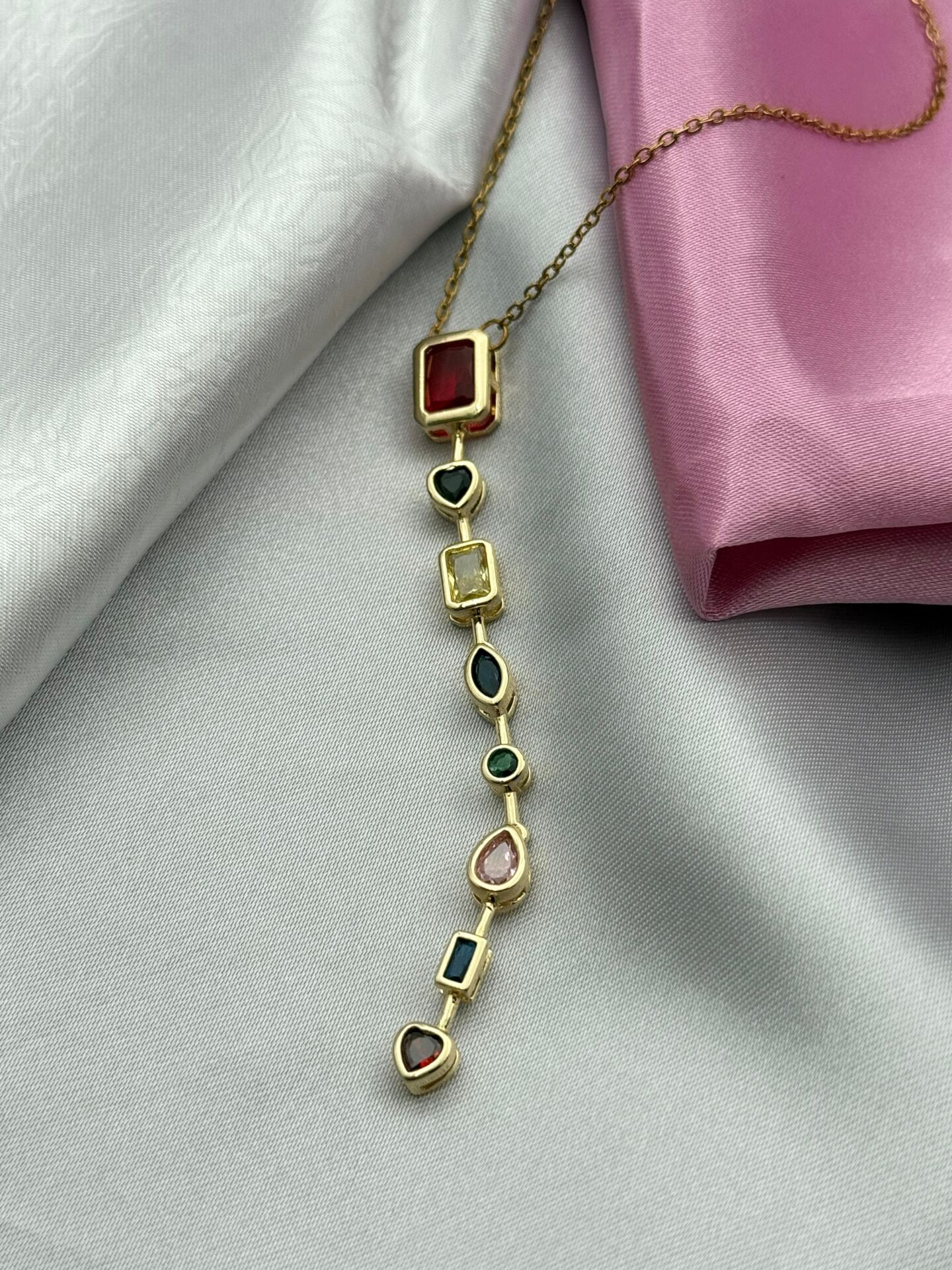 Steel Y Model Necklace // NECKLACE-5587