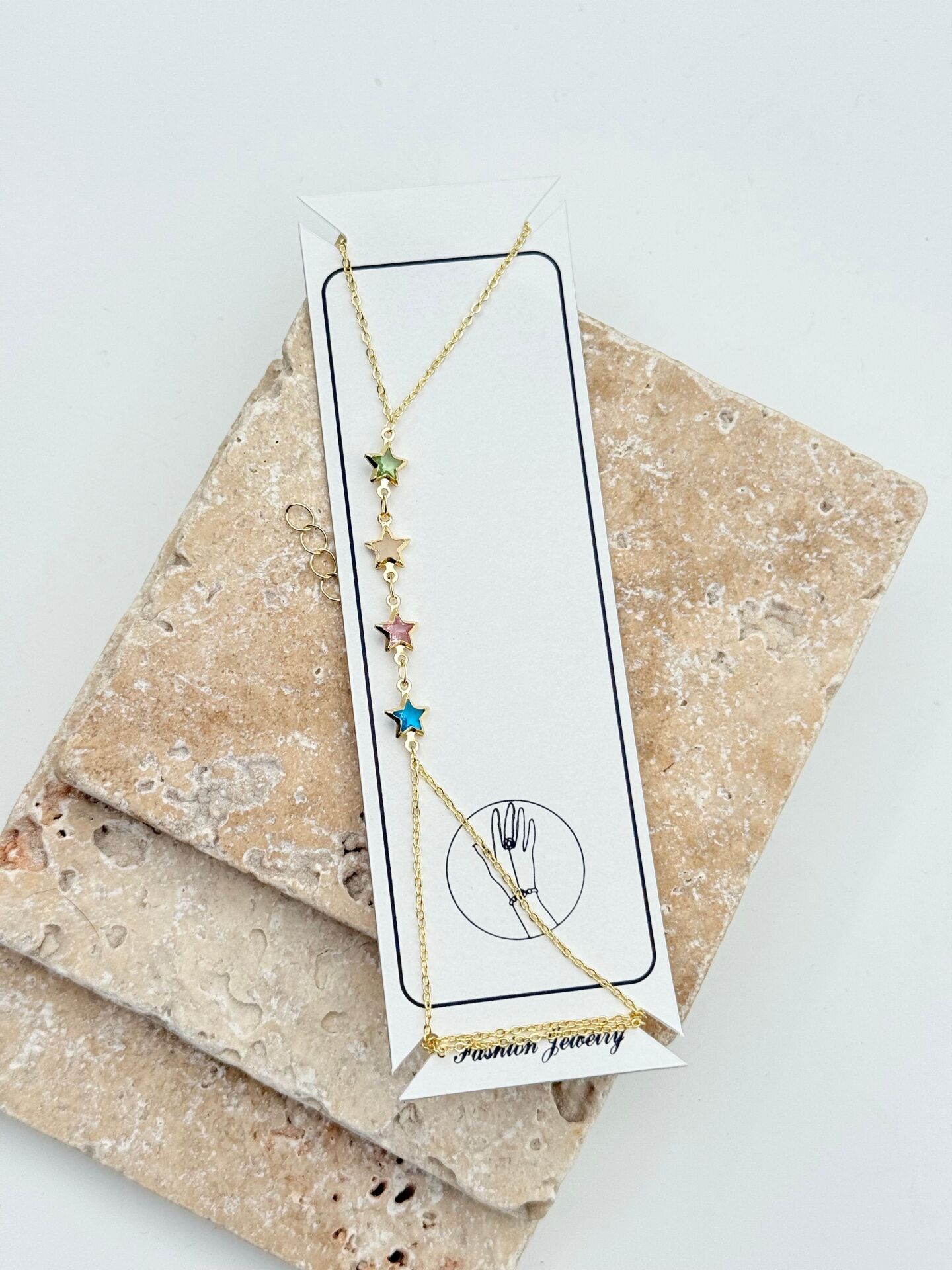 VIP Renkli Taşlı Yıldız Şahmeran // BILEK-6027