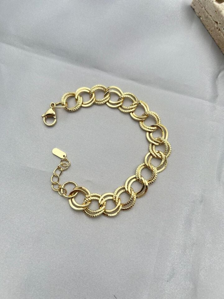 Steel 14K Milky Way Bracelet (thin // WRIST-1738