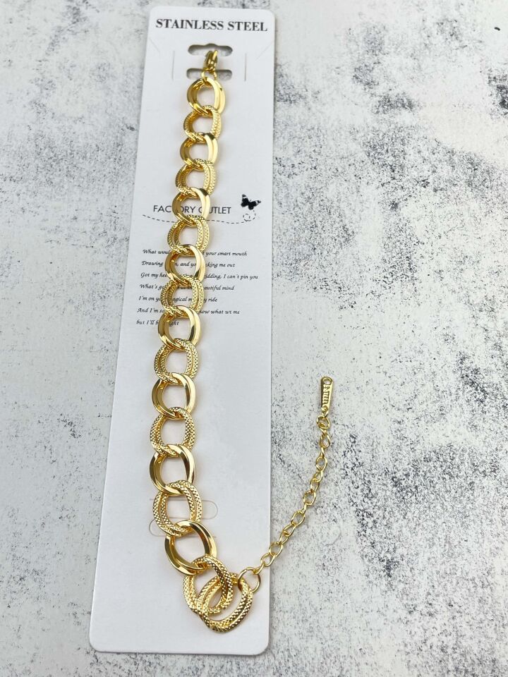 Steel 14K Milky Way Bracelet (thin // WRIST-1738