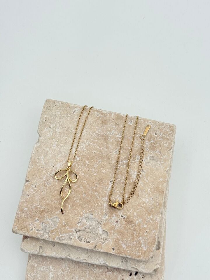 Stahlschleifenkette 45cm // NECKLACE-5711