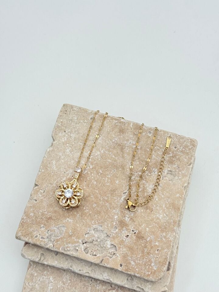 Steel Rotating Necklace 45cm // NECKLACE-5717