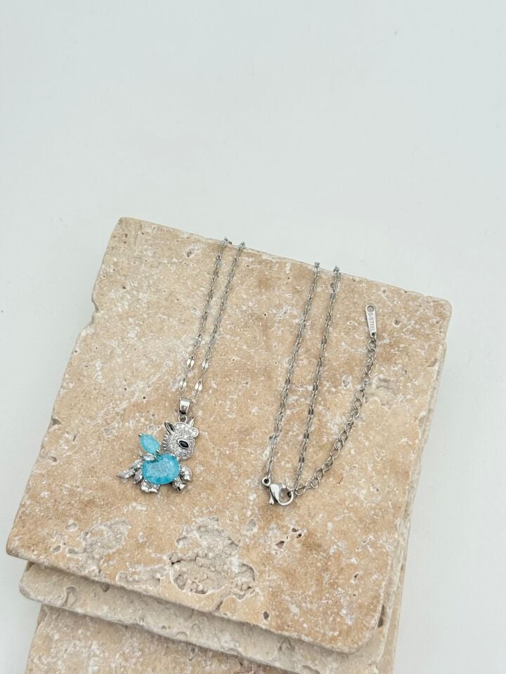 Steel Motif Necklace 45cm // NECKLACE-5719