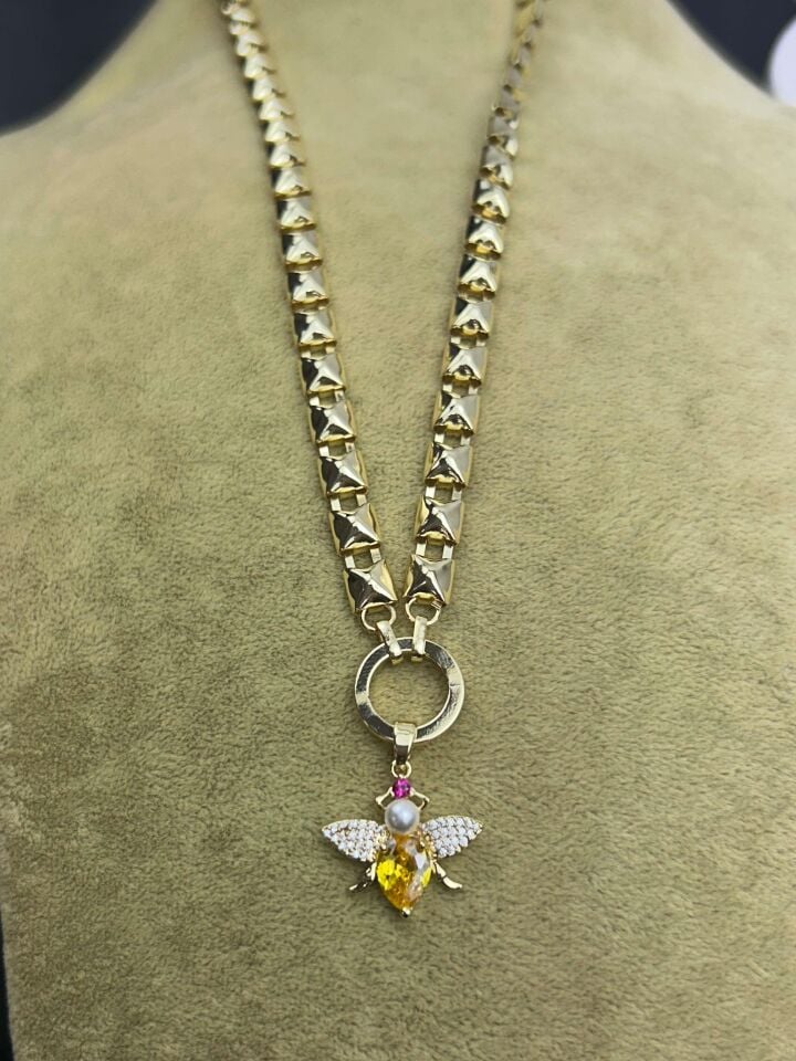 14K FULLY Kolye // KOLYE-3931