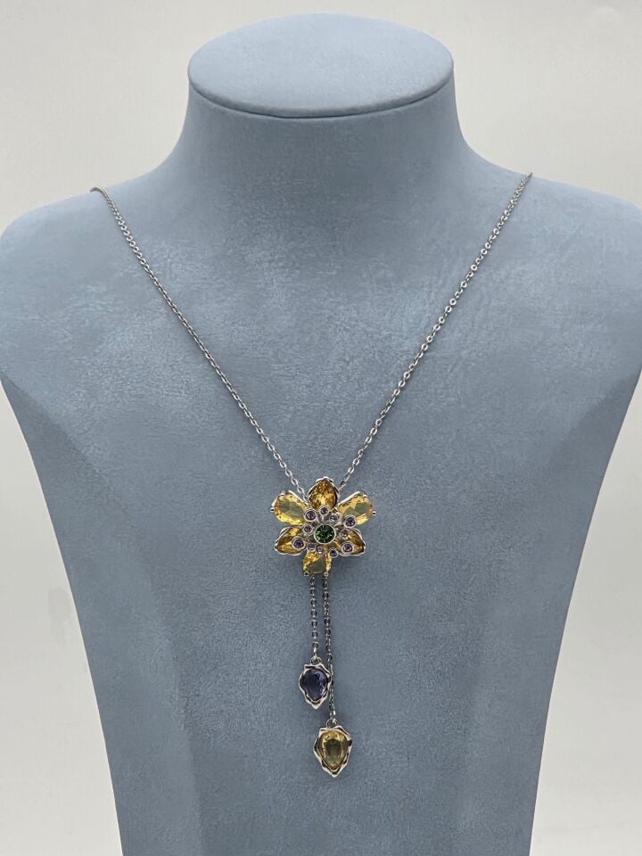 Çelik Çiçek Kolye // KOLYE-5844