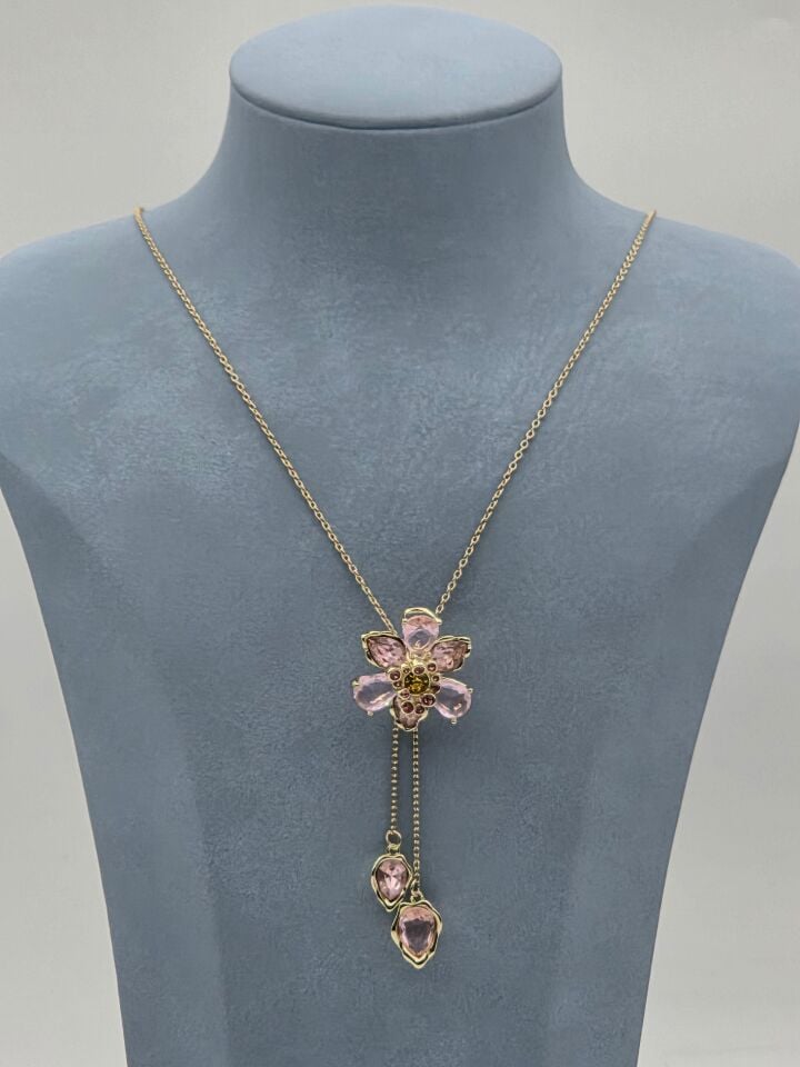 Stahlblumenkette // HALSKETTE-5845