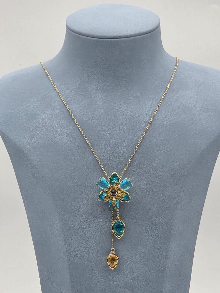 Çelik Çiçek Kolye // KOLYE-5846