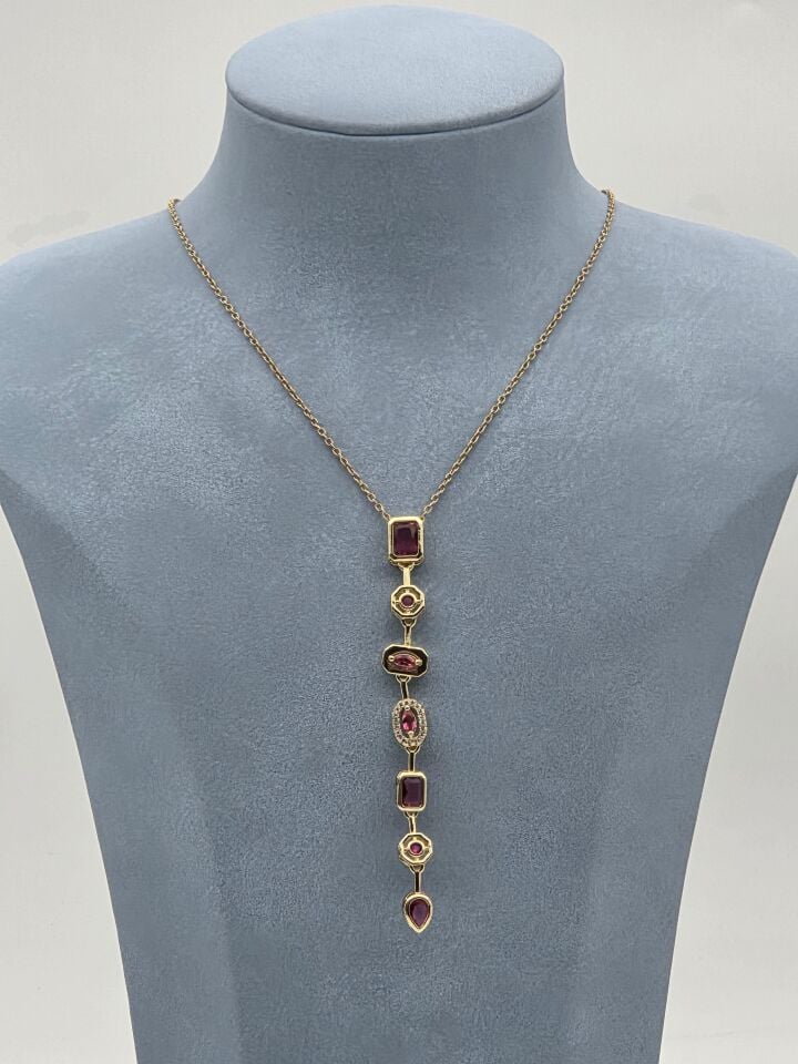 Stahl Y-Modell Halskette // NECKLACE-5851