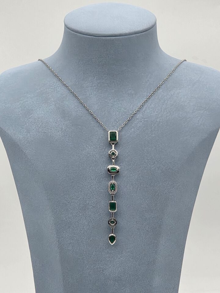Stahl Y-Modell Halskette // NECKLACE-5854