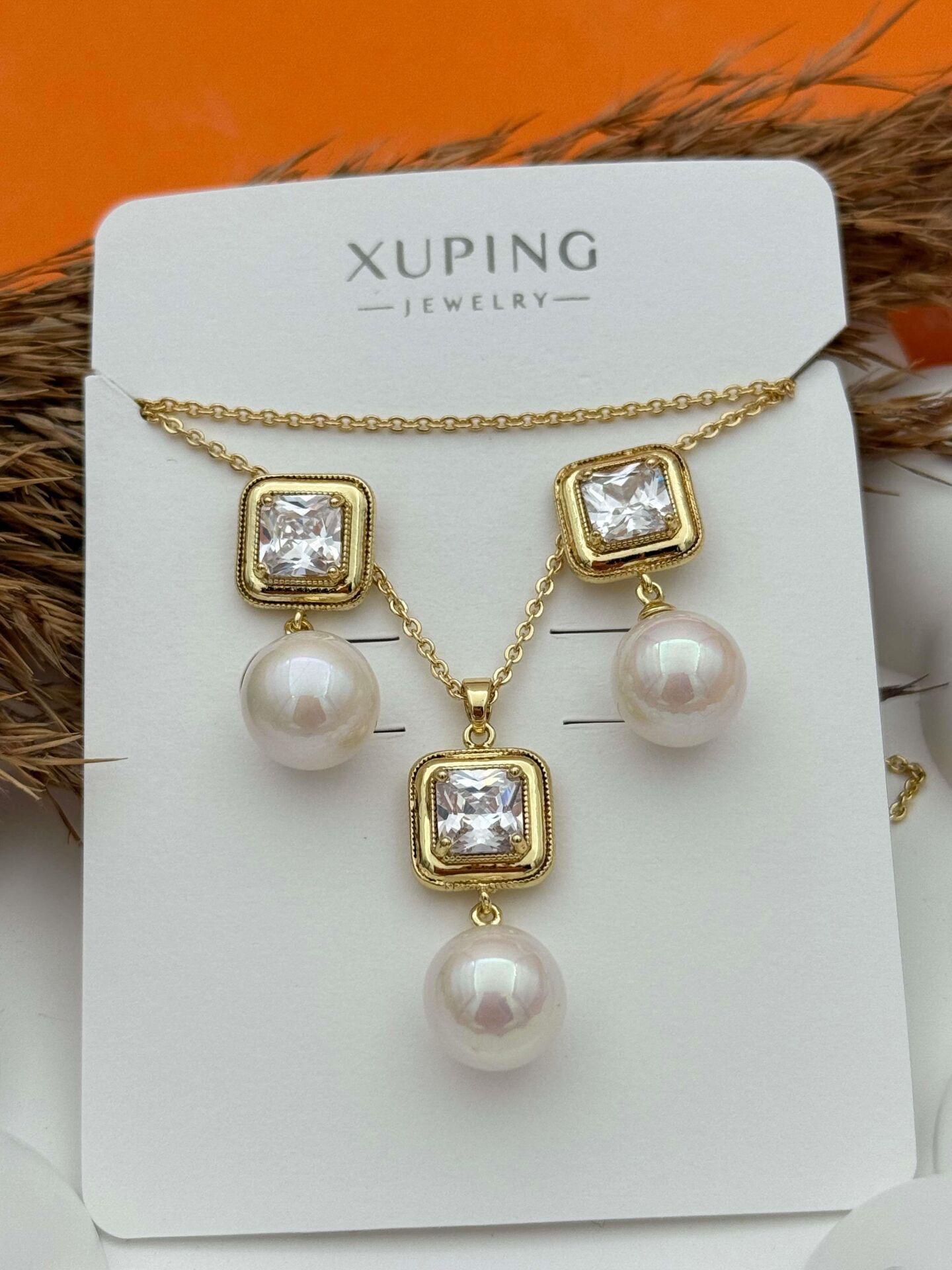 XUPING Kolye Küpe Set // K-XU-1584