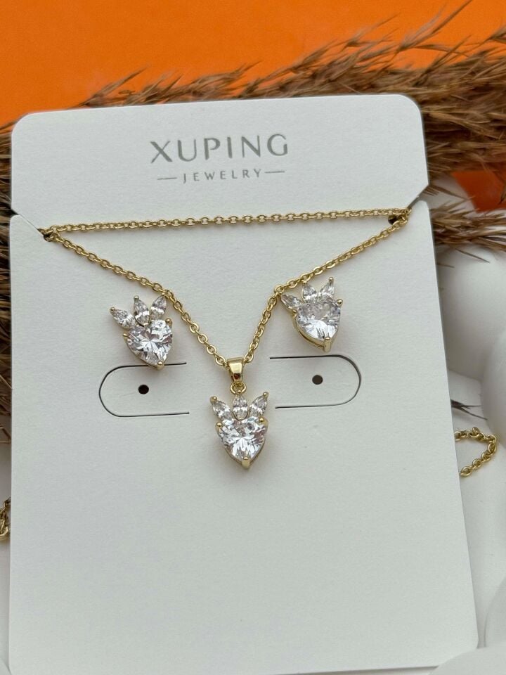 XUPING Kolye Küpe Set // K-XU-1585