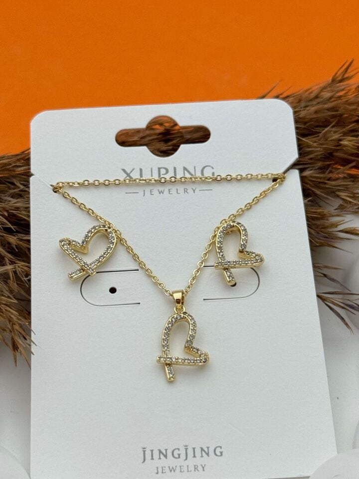 XUPING Kolye Küpe Set // K-XU-1587