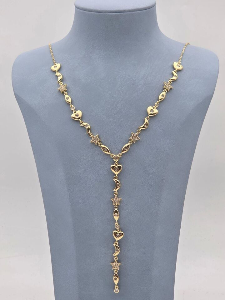 Stahl Multi Halskette // NECKLACE-5875