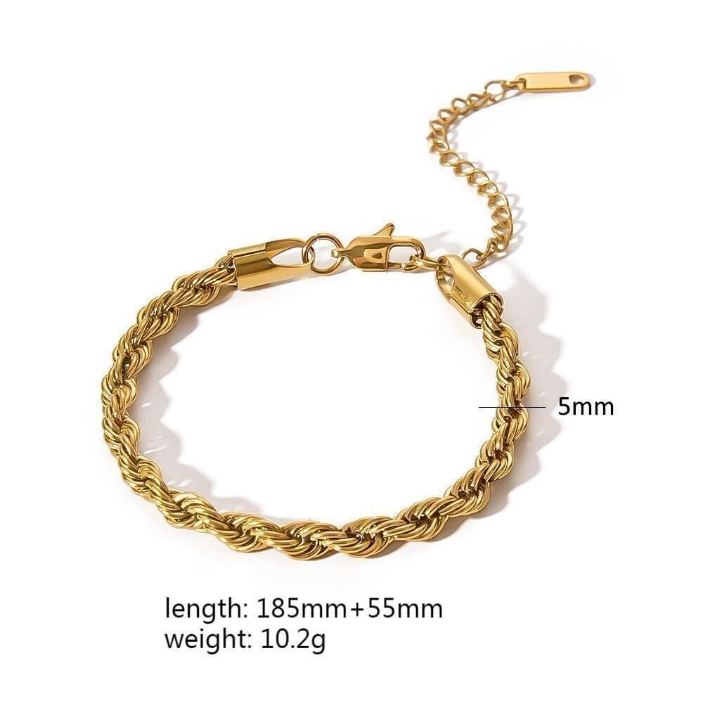 Steel Rope Bracelet 5mm // WRIST-1944
