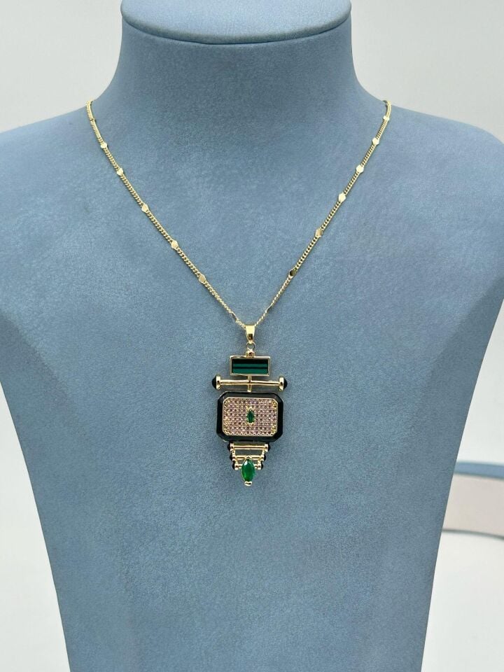 Stahlkette 45cm // HALSKETTE-5879