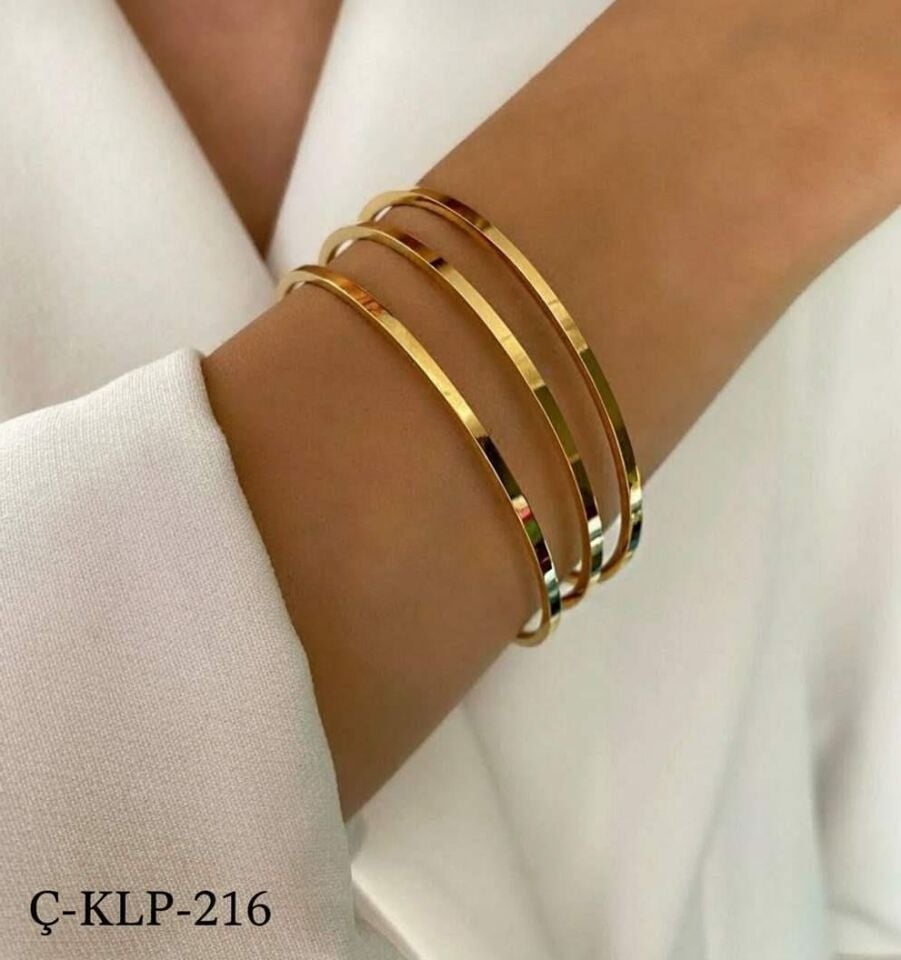 Çelik Gold Ajda Bilezik 6.5 Boy (3'lü satılmaktadır)