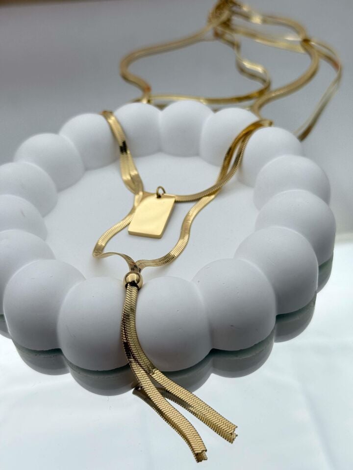 Çelik Kolye 45cm // KOLYE-4712