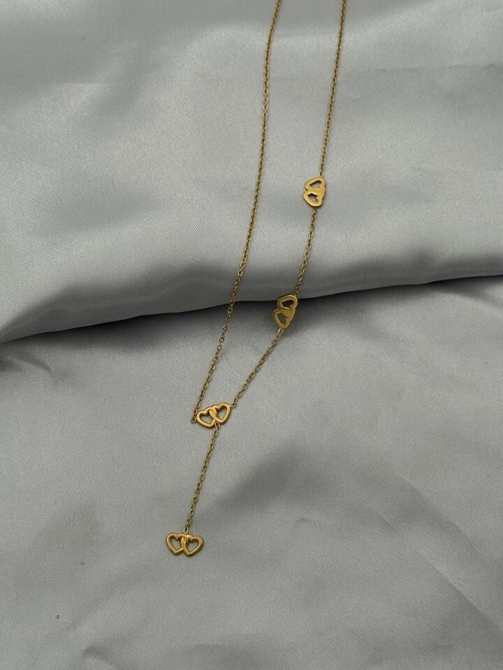 Steel Y Necklace 45cm // NECKLACE-5216